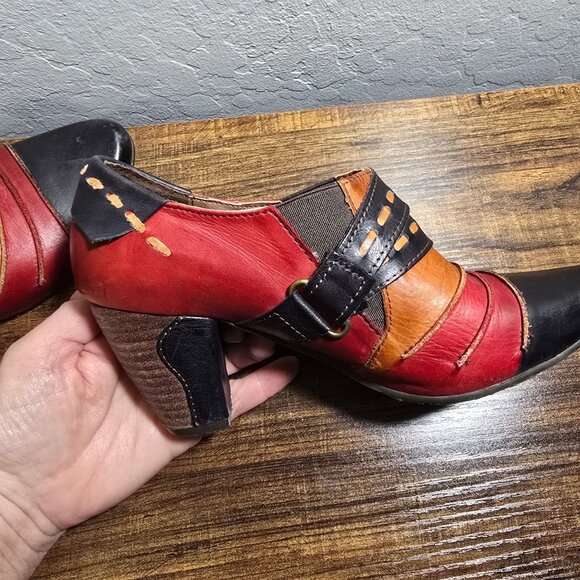 Spring Step L'Artiste Women's Leather Ankle Boots Bootie Size 5.6-6 BOHO - Picture 5 of 14